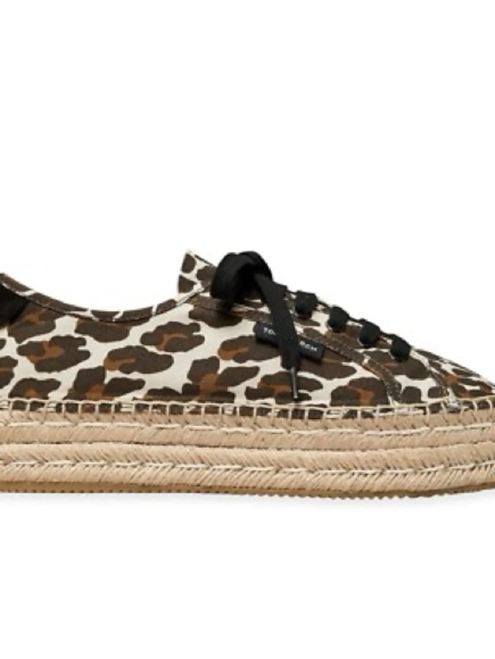 Tory Burch Leopard Print Espadrille Platform Sneaker - Brown & Black